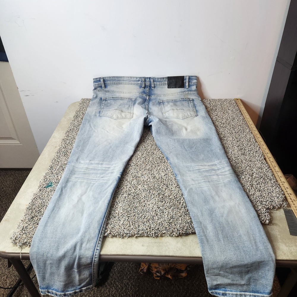 Switch Remarkable Jeans Mens *38x30‎ Slim Taper Fit Graffiti Streetwear Y2k - Picture 6 of 12